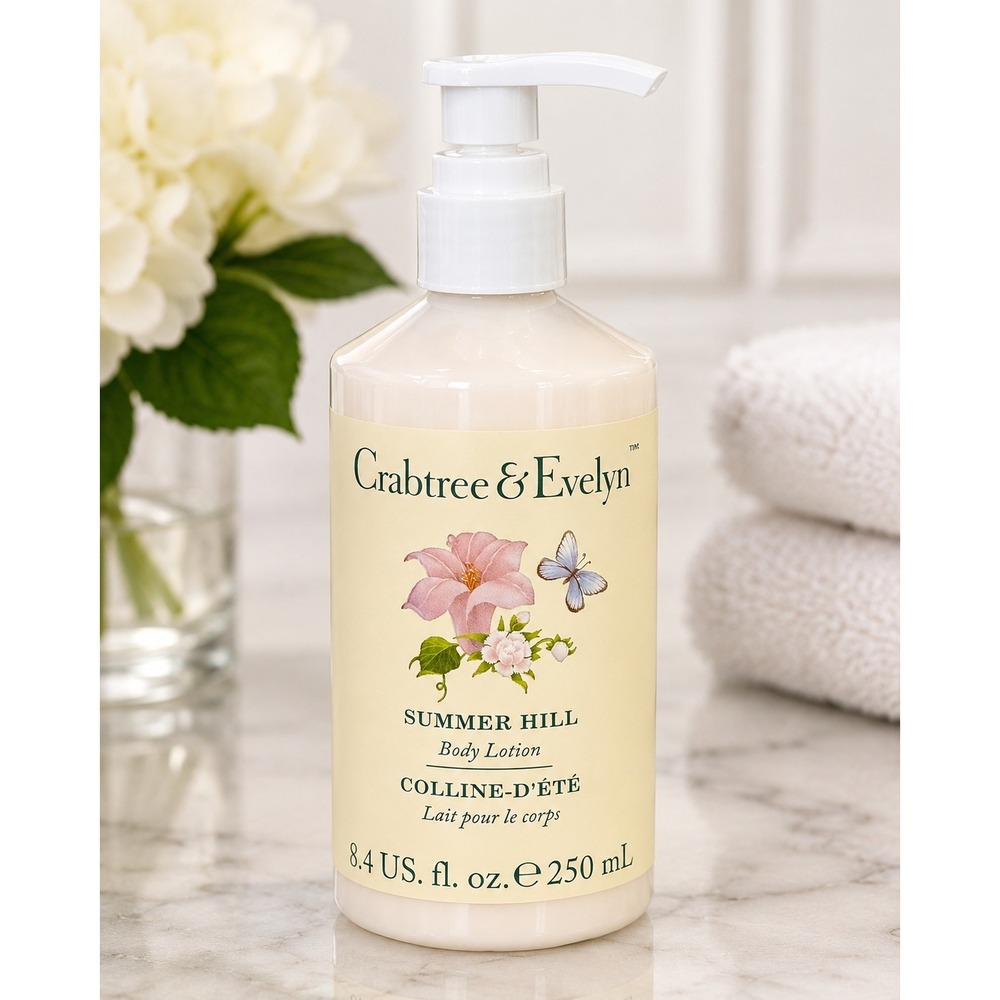 Crabtree & Evelyn Summer Hill Body Lotion 8.4 oz 250mL Moisturizing Lotion‎
